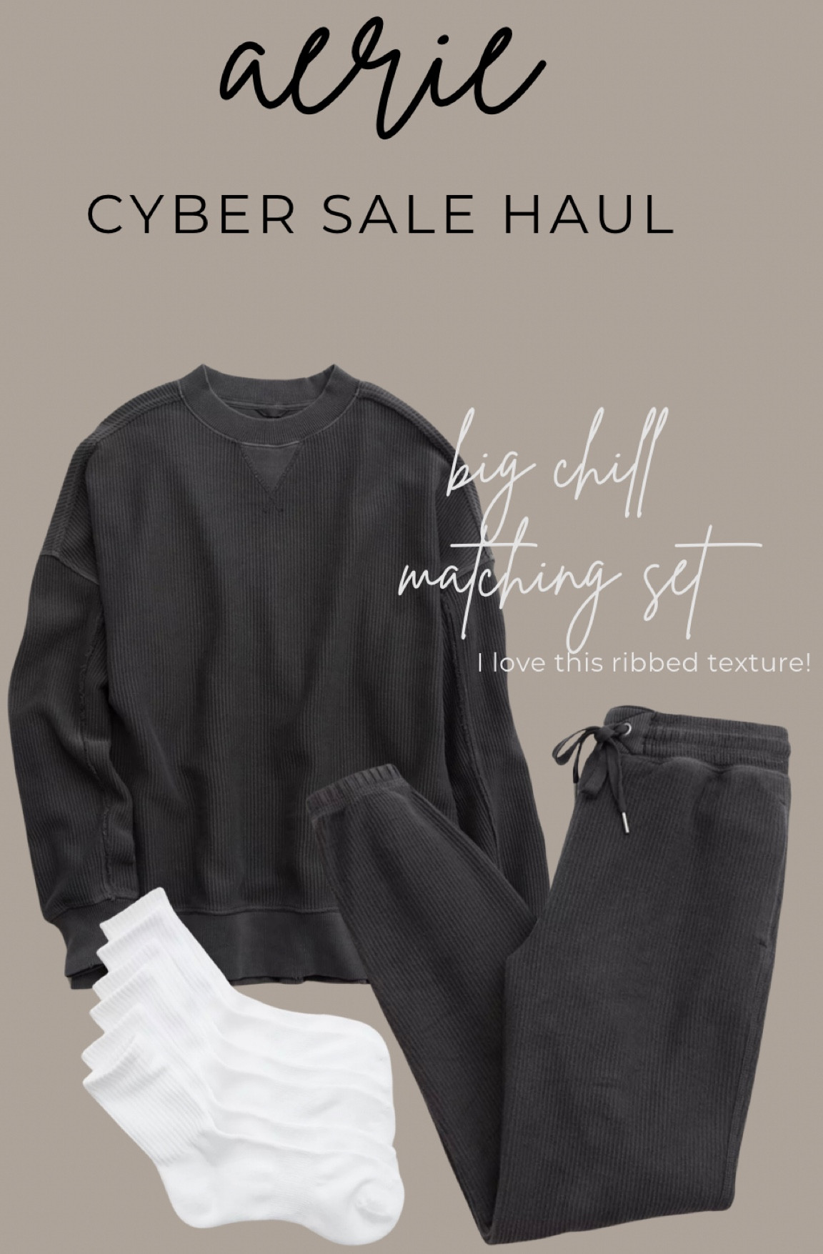 Aerie cyber sale finds!  I love these oversized sweats and sweatshirt from Aerie. I bought this set for post-partum in another color and still grab for it whenever it’s clean! I for sure needed another color in my closet. Plus this ribbed texture is great!


Aerie | sweats | comfy outfit | chill fit | mom style | lazy day outfit | aerie sets | matching set

#LTKSaleAlert #LTKFindsUnder50 #LTKActive