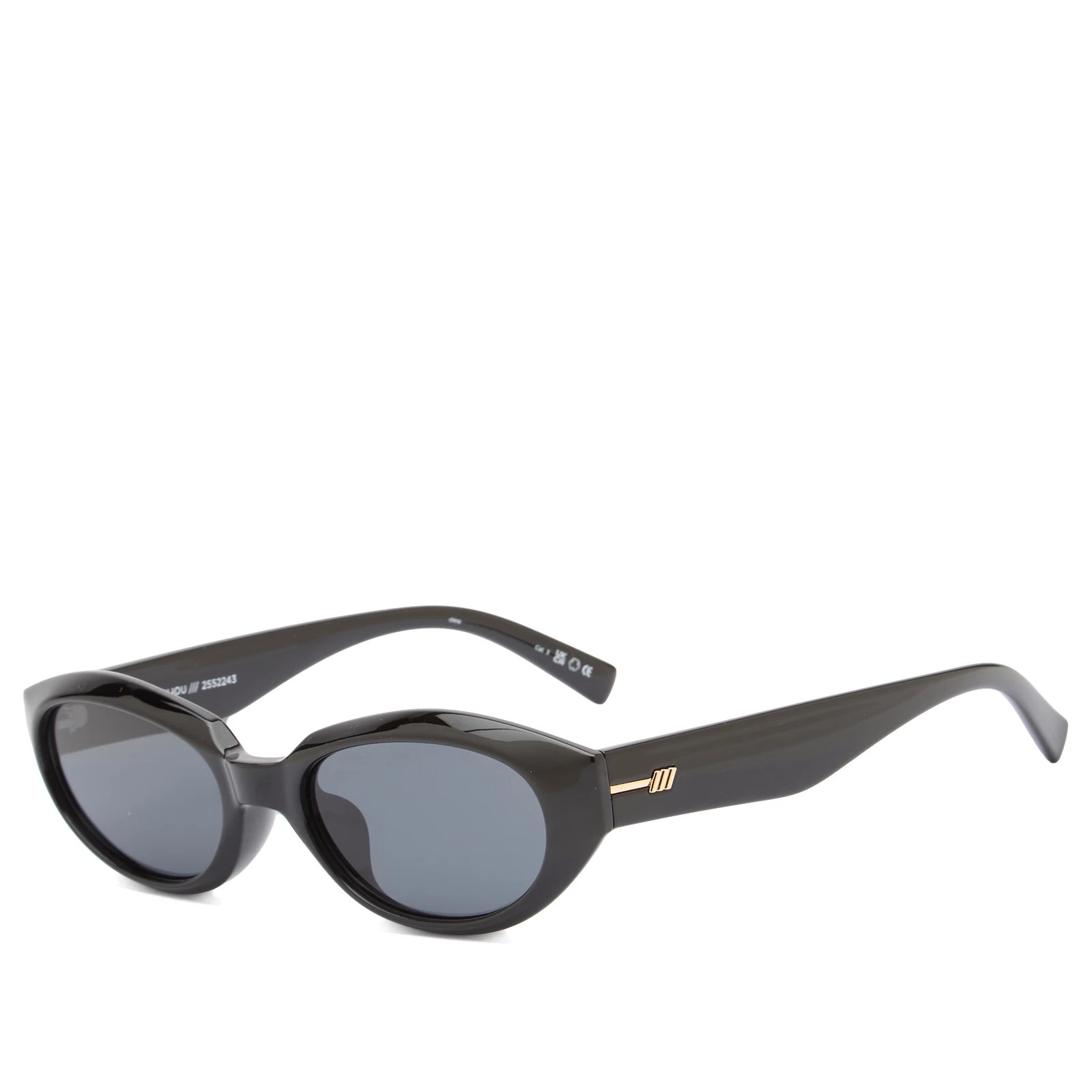 Le Specs Le Bijou Sunglasses in Black/Smoke Mono | END. Clothing
