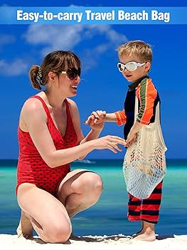 8Pcs Silicone Beach Toys with Portable Beach Bag- Silicone Summer Kids Beach Set with Sand Toy Mo... | Amazon (US)