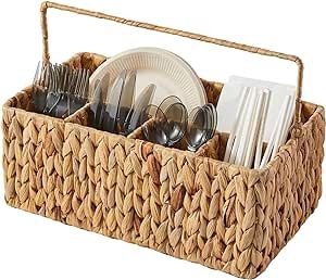 Utensil Caddy, Utensil Basket for Table,Napkin and Utensil Holder, Silverware Caddy, Cutlery Hold... | Amazon (US)