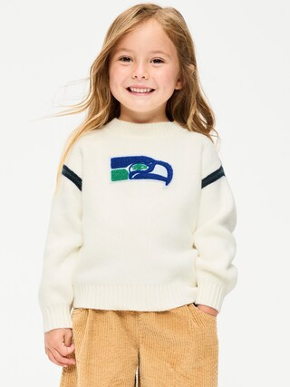 Seattle Seahawks Crew-Neck Sweater for Toddler Girls | Old Navy (US)