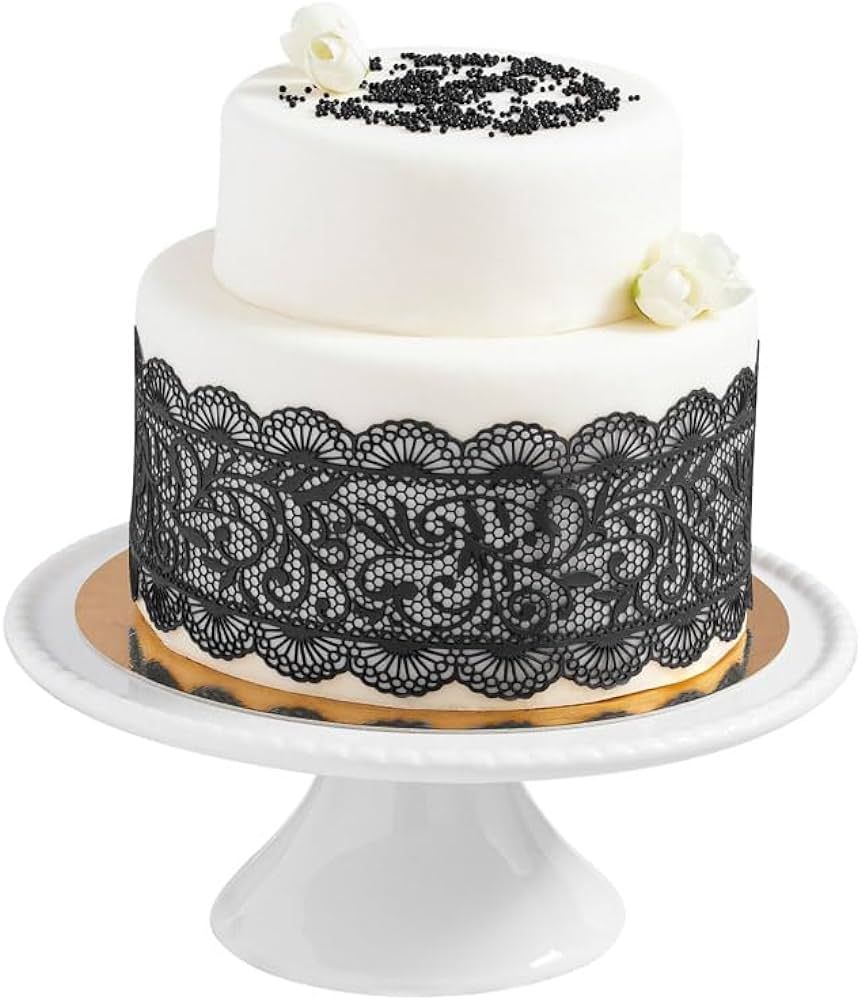 Art-Sweet Premade Cake Lace - Ready to Use Edible Cake Lace Decoration - Sugar Decorations for Ca... | Amazon (US)
