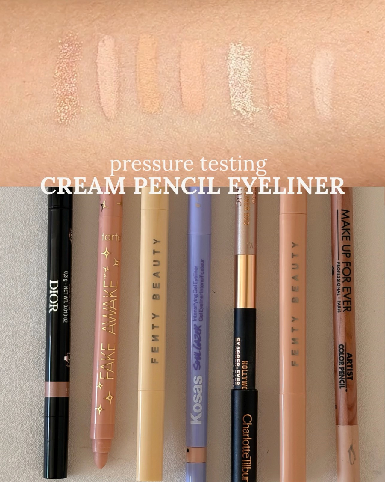 The best long lasting & smudge proof cream pencil eyeliners after testing 60+ eyeliners 🍦 @fentybeauty @Tarte

#LTKBeauty #LTKgrwm