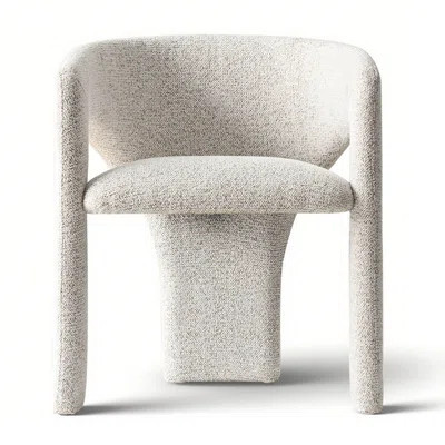 Modern Upholstered Dining Chair with Curved Backrest | Wayfair North America