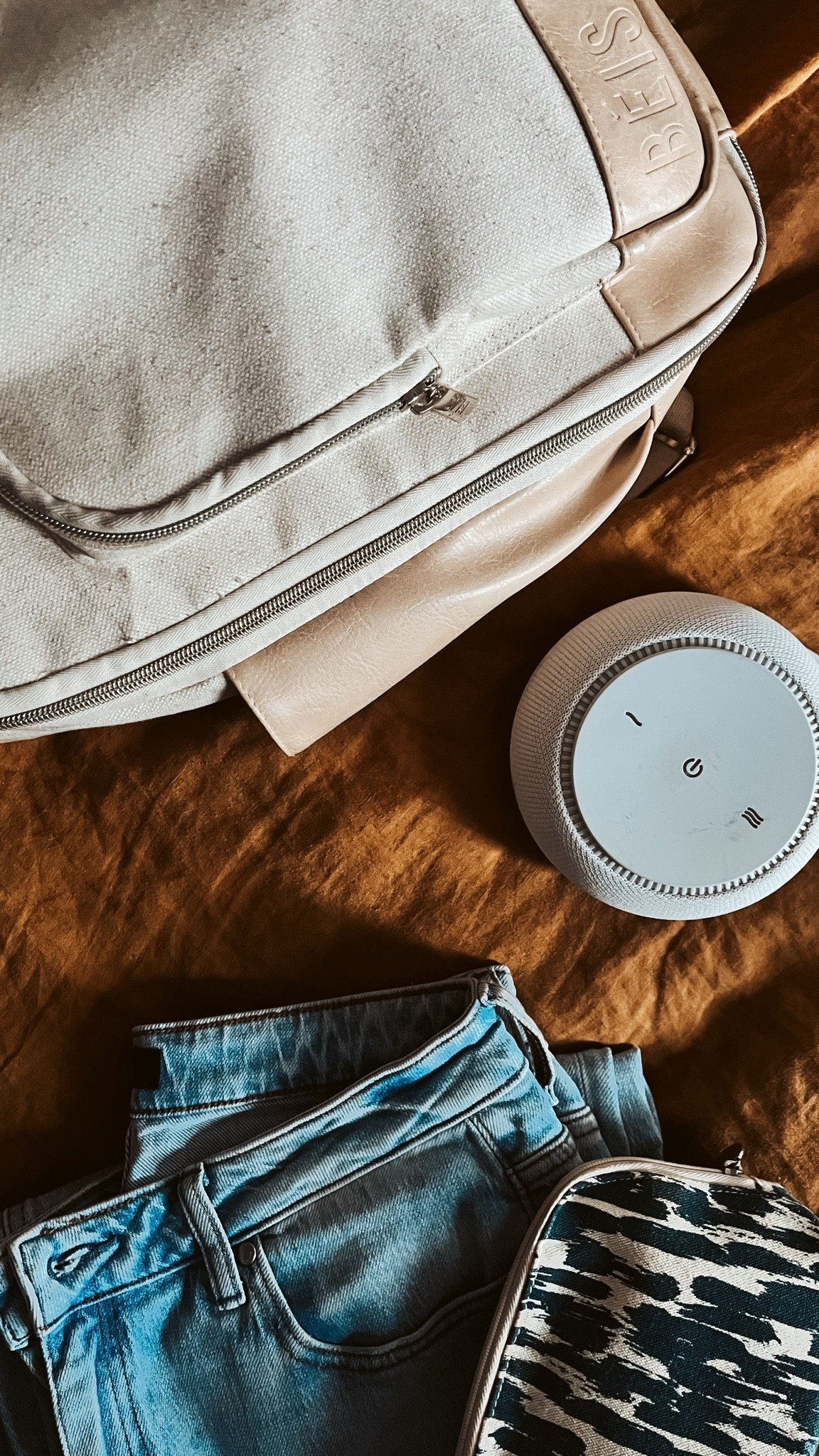 Everything I packed in my favorite travel backpack. 

Obviously included my white noise machine. 🙄

#LTKdayinmylife #LTKTravel #LTKOver40