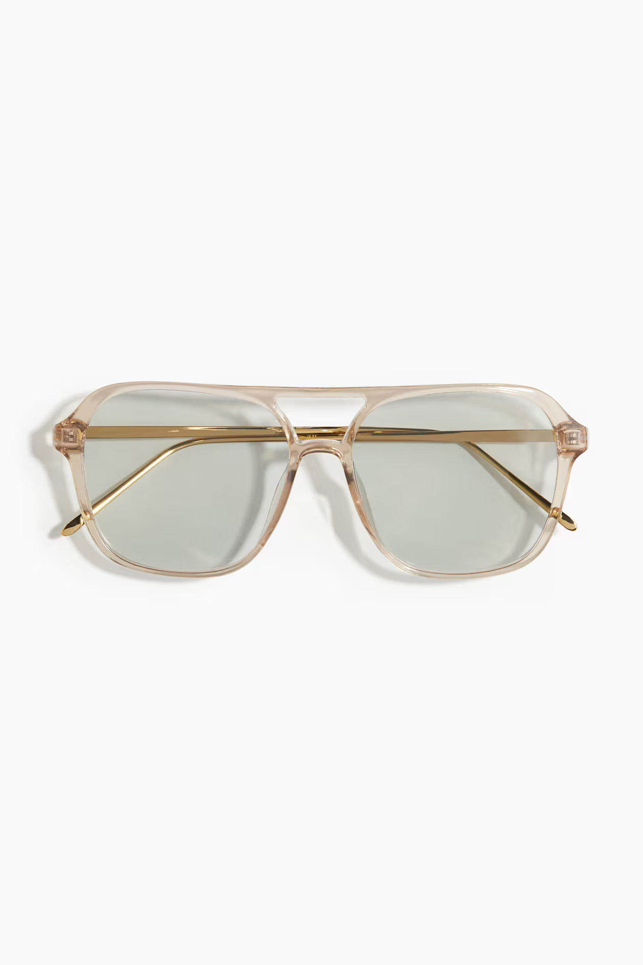 Women's Light beige/gold-colored Polarized Sunglasses | H&M US | H&M (US + CA)