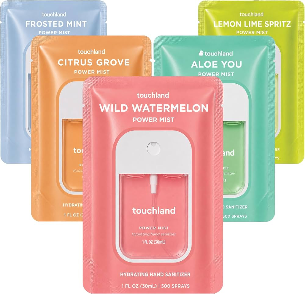 Touchland Hand Sanitizer Spray, Fresh 5 Set - 5 x 1 FL OZ | Amazon (US)