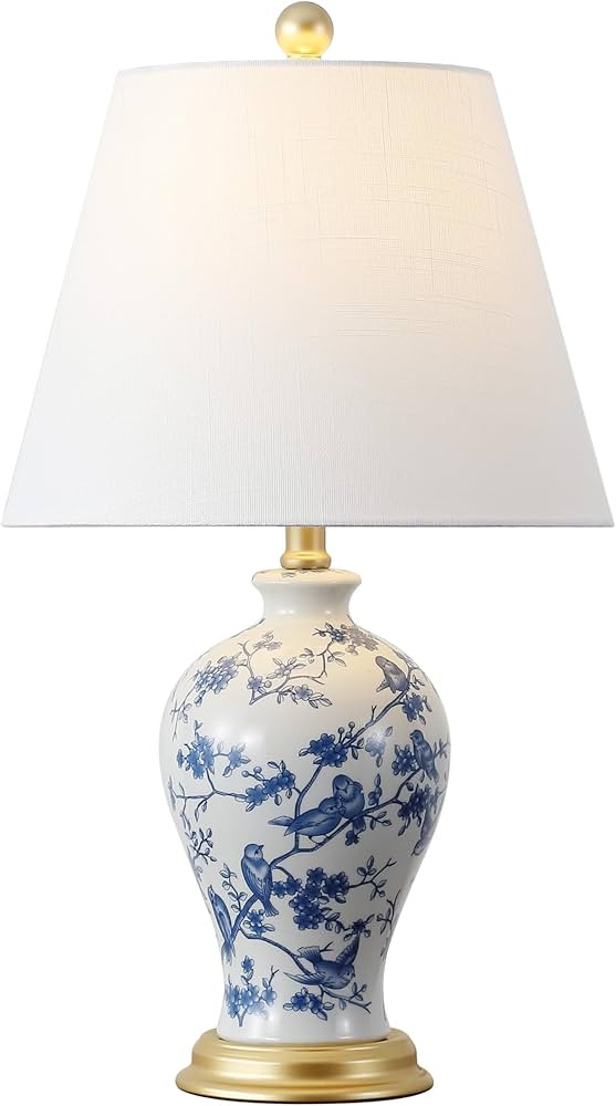 JONATHAN Y JYL3009B Grace 24" Floral Classic LED Table Lamp Cottage Traditional Bedside Desk Nigh... | Amazon (US)
