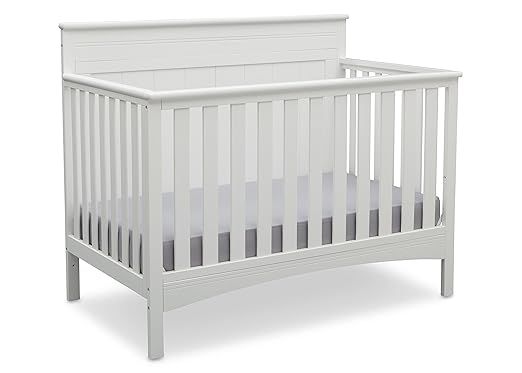 Delta Children Fancy 4-in-1 Convertible Baby Crib, Bianca White | Amazon (US)