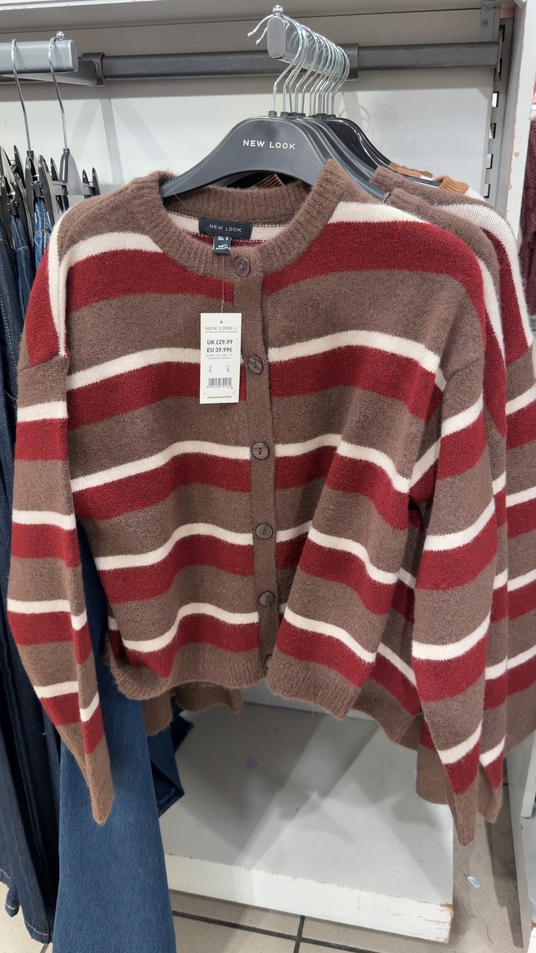 Lovely striped cardigan - love the colour way! 🩷🤎❤️

I’m wearing a size small! Would be lovely with a white top underneath too! 

OOTD, Christmas Day, stripes, striped cardigan 

#LTKwinter #LTKjeans #LTKuk