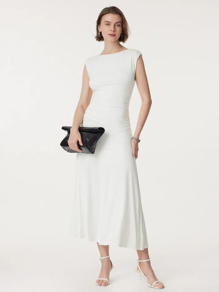 Breezy Cooling Side Ruched Maxi Dress | OGLmove