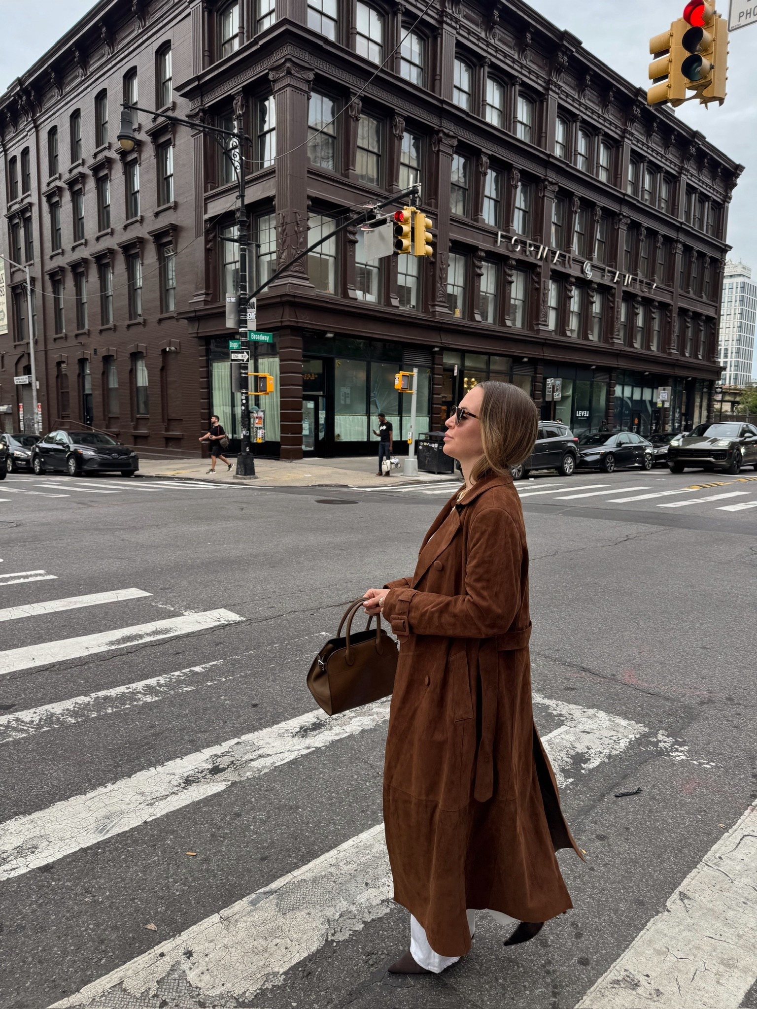 I take a size 38 in this suede trench

#LTKootd