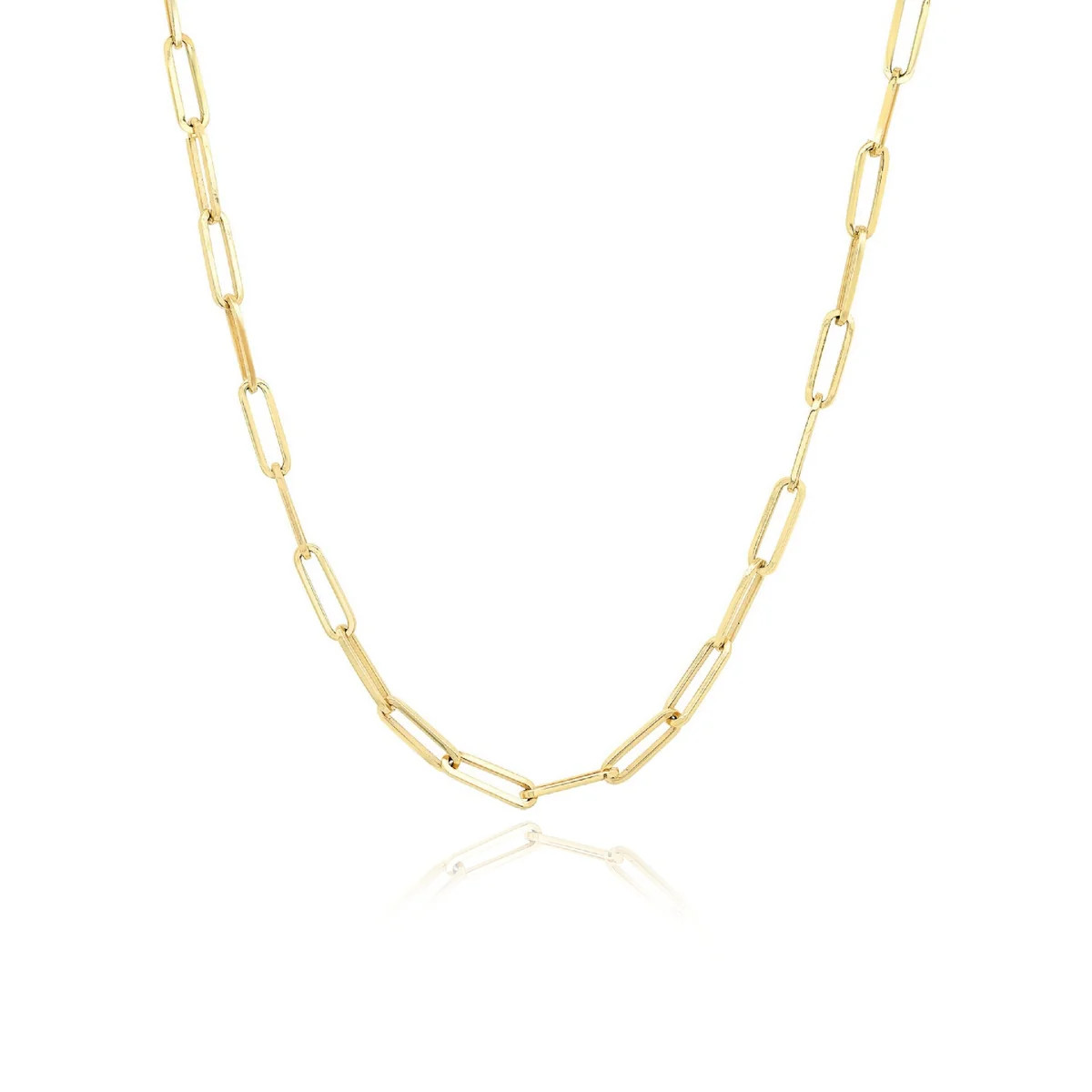Medium Paperclip Necklace Chain | Alev Jewelry