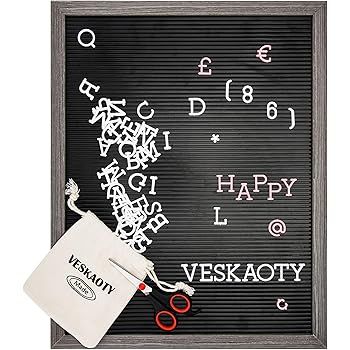 Plastic Letter Board with 376 Letters, Numbers & Symbols - 16 x 20 inch Changeable Message Board ... | Amazon (US)
