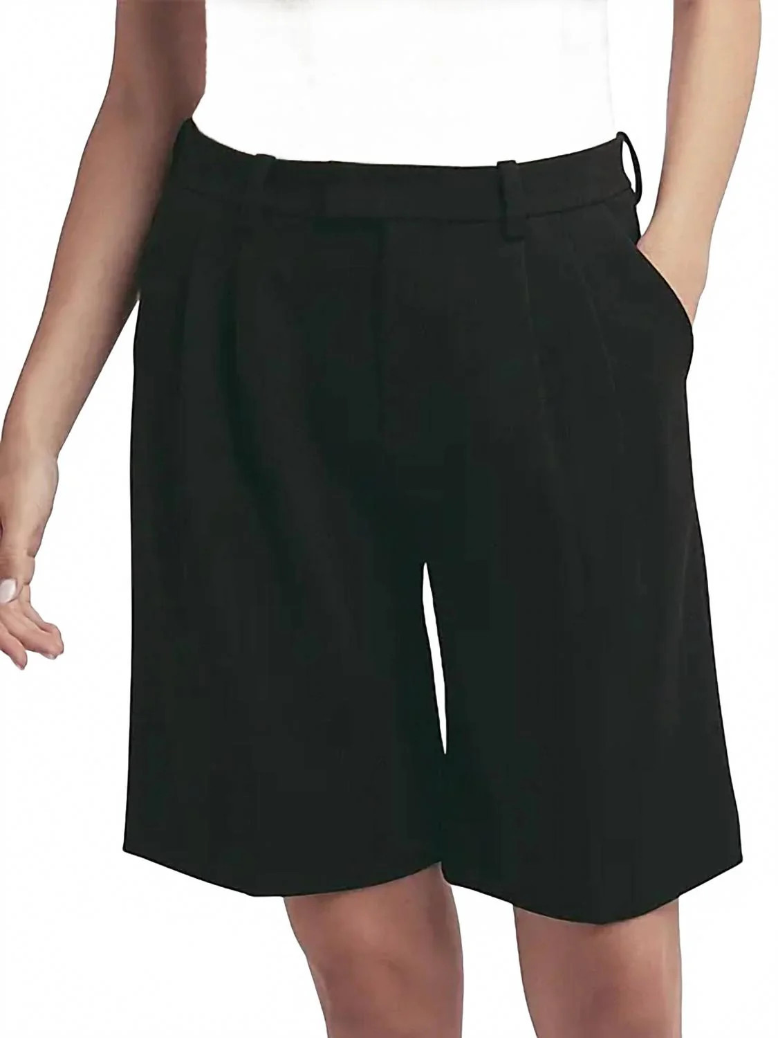 The Low Favorite Bermuda Short In Black | Shop Simon