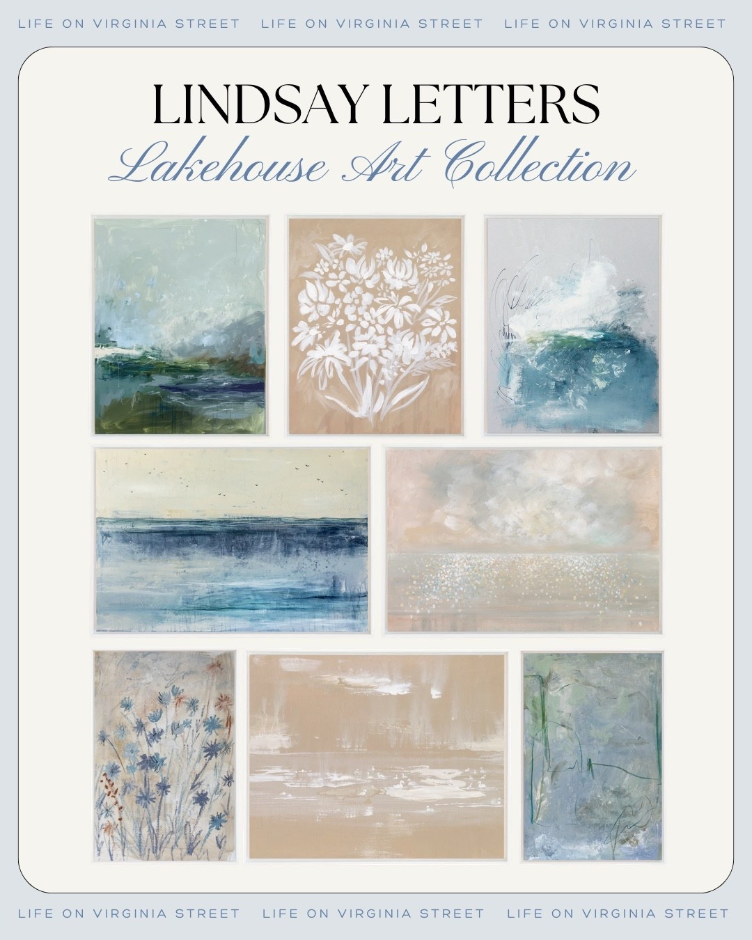Lindsay Letters, Lakehouse art collection  🙌🏻🙌🏻￼