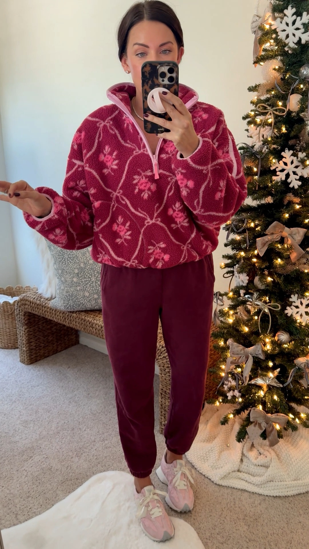 Old navy cozy fleece jacket 40% off 
•wearing a medium
•small joggers 

#LTKGiftGuide #LTKSeasonal #LTKSaleAlert