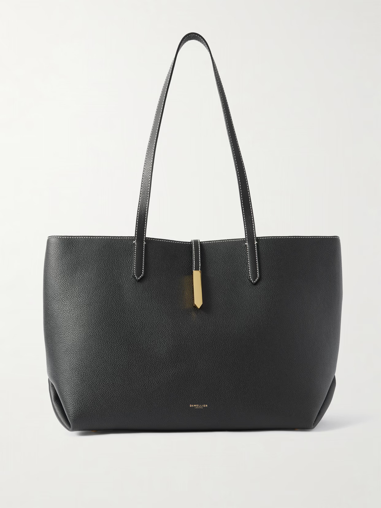 DeMellier - Tokyo Textured-leather Tote - Black | NET-A-PORTER (US)