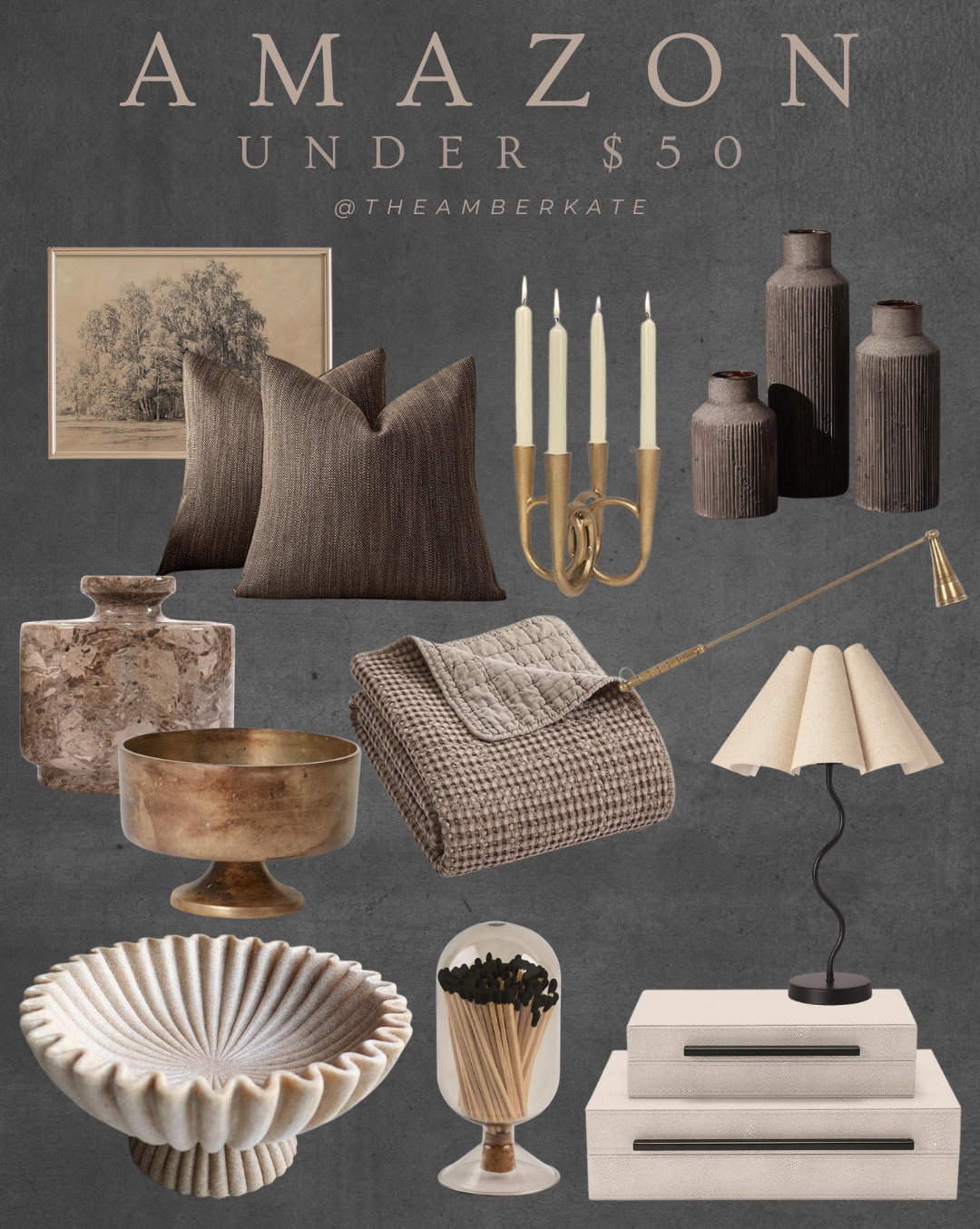 Amazon Home Decor Under $50

Curated Amazon finds under $50 including chic vases, gold candleholders, textured throw blankets, table lamps, and sculptural bowls. Neutral, modern, and stylish accents perfect for affordable home styling.
#AmazonFinds #AmazonHome #AffordableHomeDecor #NeutralHome #ModernDecor #CozyHomeStyle #AmazonUnder50 #HomeAccents

Keywords: Amazon decor under $50, affordable Amazon home finds, neutral Amazon accents, Amazon throw blanket, Amazon gold candleholder, Amazon sculptural bowl, Amazon vases decor, Amazon table lamp under $50, budget-friendly Amazon decor, Amazon neutral styling, Amazon home refresh, modern Amazon decor, cozy Amazon accents, chic home decor Amazon, affordable neutral home finds

Follow @maeveandmodern on Instagram, Pinterest, LTK, and TikTok! 

 

#LTKHome #LTKFindsUnder50 #LTKFindsUnder100