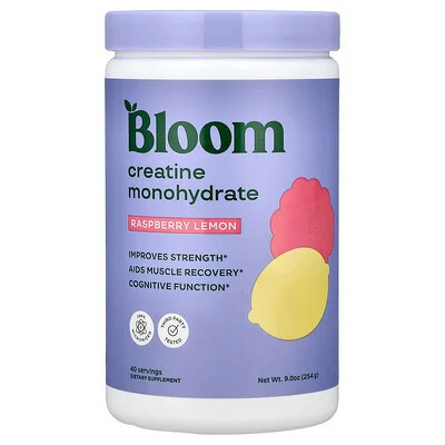 Bloom, Creatine Monohydrate, Raspberry Lemon, 9 oz (254 g) | iHerb