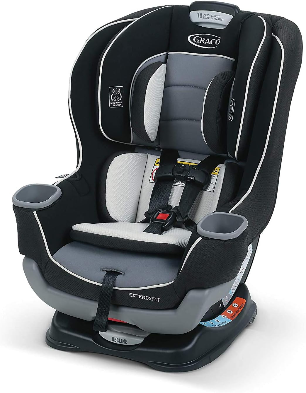 Graco Extend2Fit Convertible Car Seat, Ride Rear Facing Longer with Extend2Fit, Gotham | Amazon (US)