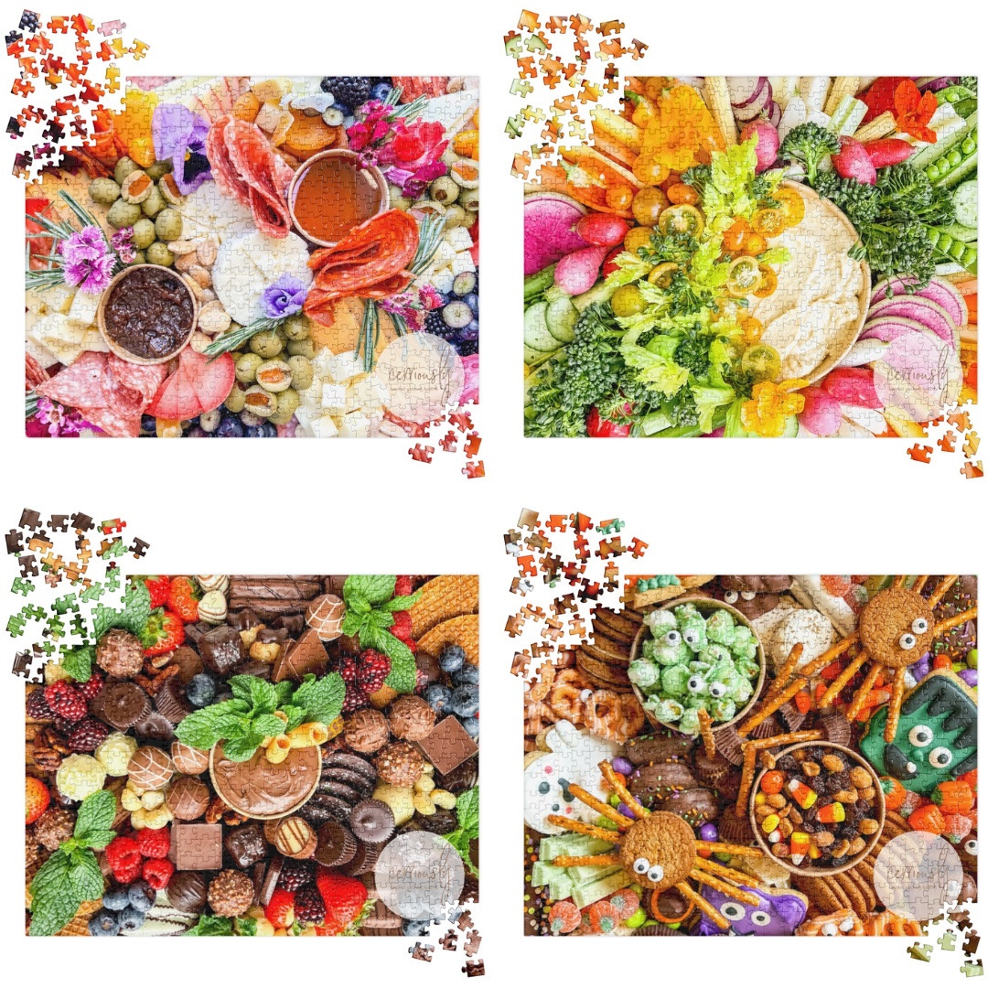 jigsaw puzzle, cheese and charcuterie puzzle, crudités puzzle, dessert puzzle, halloween, foodie gift, homebody gift, home gift ideas

#LTKHoliday #LTKGiftGuide #LTKHalloween
