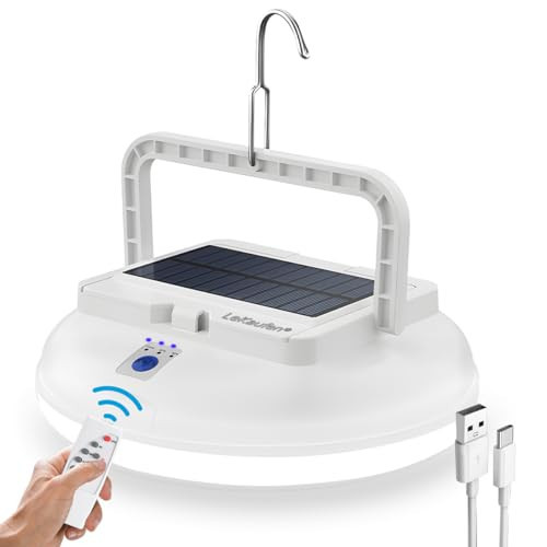 USB Solar Camping Light with Remote Control - Portable Camping Lantern Hanging Waterproof Tent Light Outdoor Lamp for Camping, Canopy, Hurricane Emergency, Power Outages (126 Piece LED) | Amazon (US)