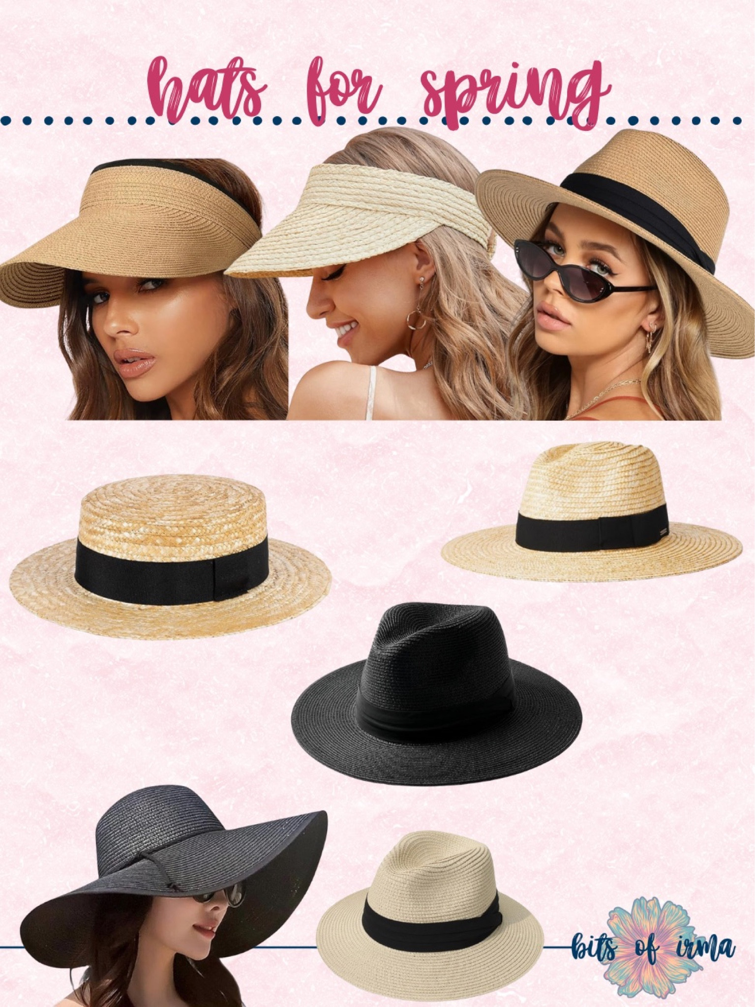 Hats for Spring 

Women Wide Brim Straw Panama Roll up Hat Fedora Beach Sun Visor Hats for Women Wide Brim Straw Roll-Up Ponytail Summer Beach Hat UV UPF Packable Foldable Travel

#LTKtravel #LTKstyletip #LTKfindsunder50
