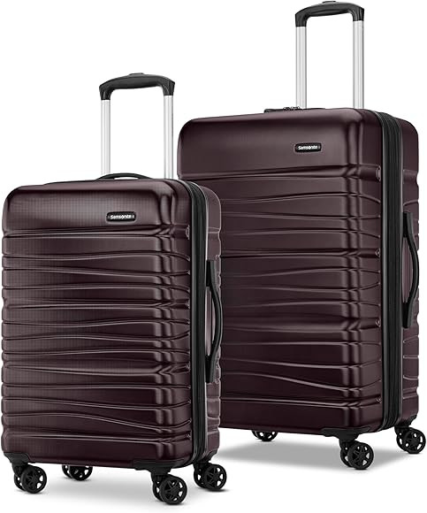 Samsonite Evolve Se Hardside Expandable Luggage with Double Spinner Wheels, Cordovan, 2PC Set (CO... | Amazon (US)
