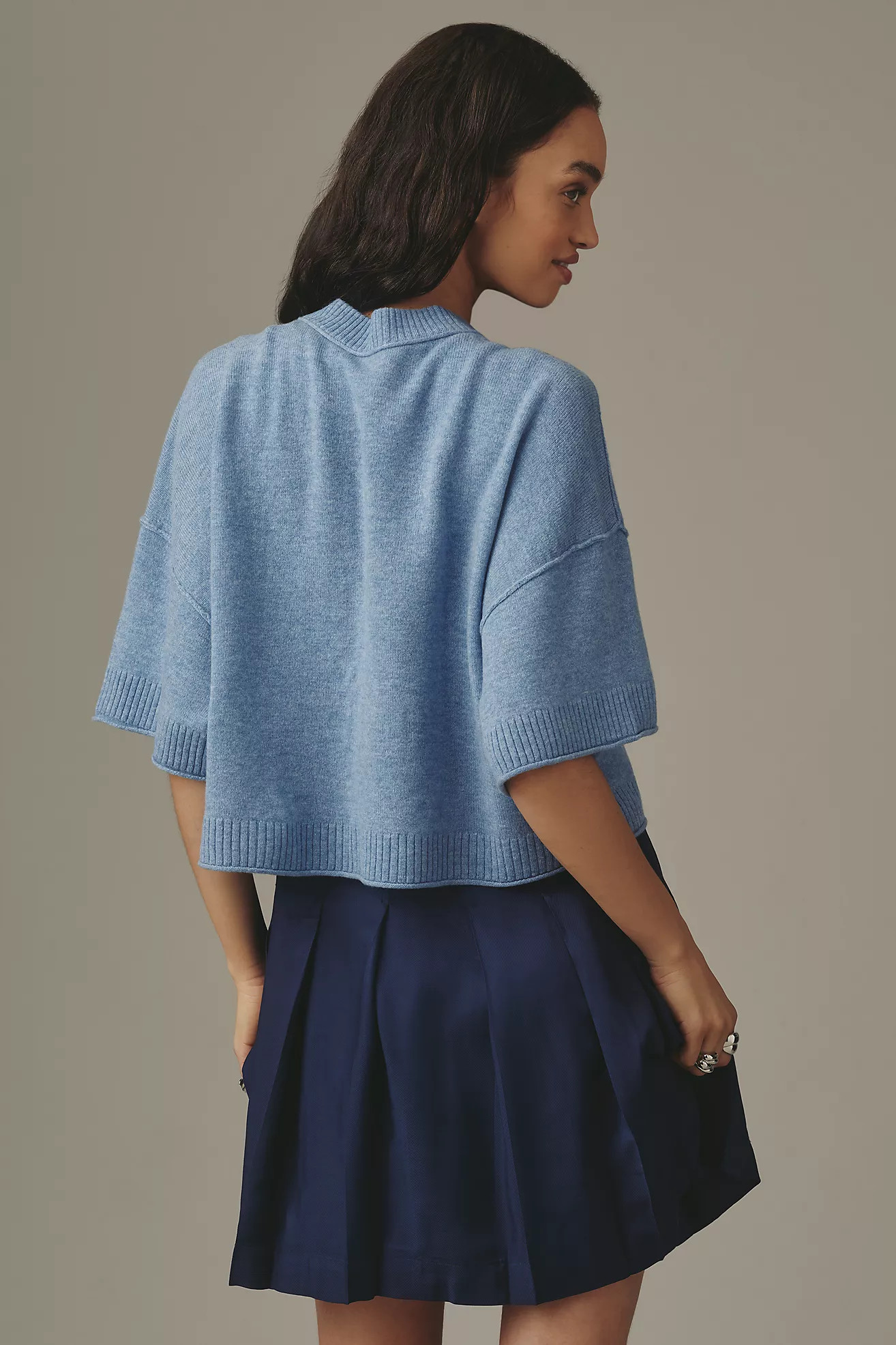 By Anthropologie Wool Cashmere Twofer Mini Dress | Anthropologie (US)