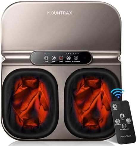 MOUNTRAX Foot Massager Machine with Heat, Foot Massager for Plantar Fasciitis, Neuropathy Pain, S... | Amazon (US)