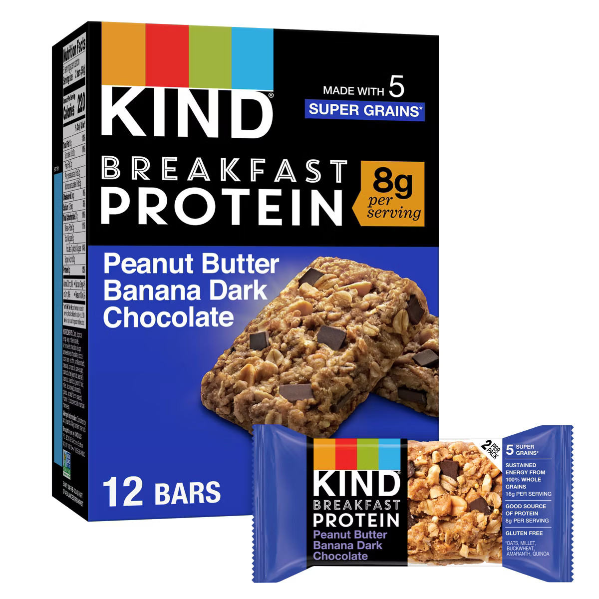 Kind Breakfast Peanut Butter Banana Bars - 10.56oz | Target