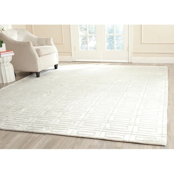 SAFAVIEH Mirage Stjepana Handmade Geometric Area Rug - 9' x 12' - Pearl | Bed Bath & Beyond