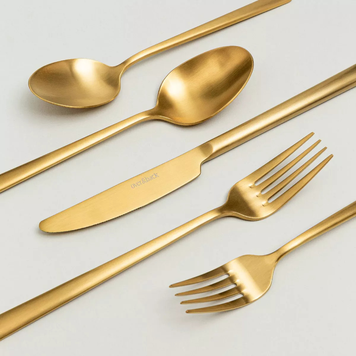 over&back 20pc Modern Flatware Set Matte | Target