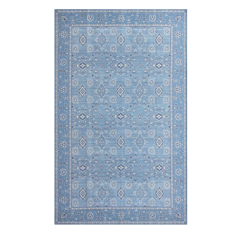 Better Homes & Gardens Lillian Blue Persian Area Rug, 5 ft x 8 ft | Walmart (US)