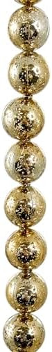 Decorative Ball Garland 72 Inch, Elegant Metallic Holiday Garland in Dark Silver or Antique Gold ... | Amazon (US)