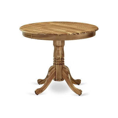 HomeStock Round Table Top Surface Dining Table Pedestal Legs Natural | Target