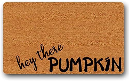 Hey There Pumpkin Doormat Hello Hi Pumpkin Door Mat Funny Housewarming Gift Fall Halloween Decor ... | Amazon (US)