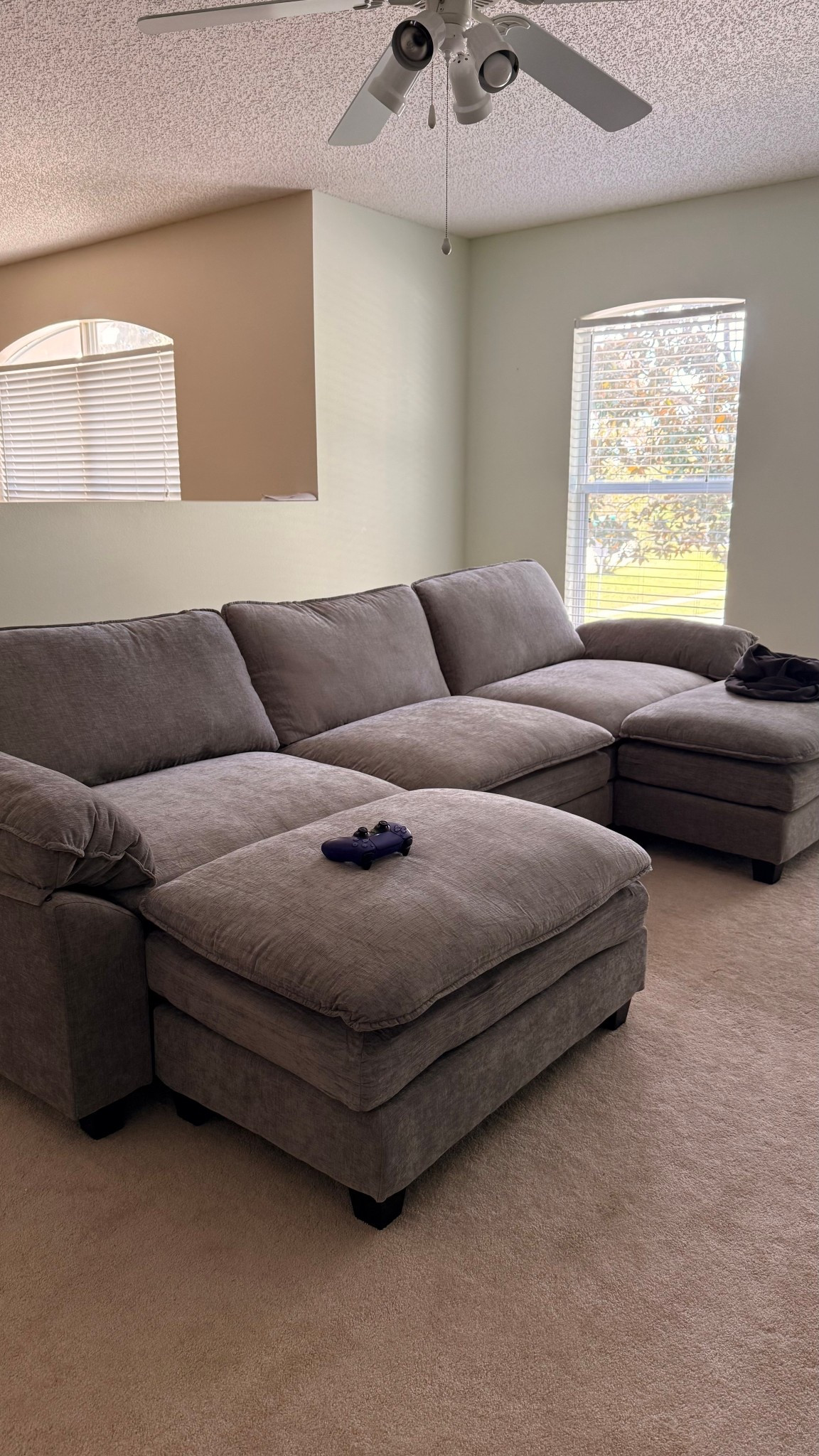 We just got this sectional Wayfair for the game room! It’s the perfect size and comfortable. It’s a budget friendly find. The cushions on the back could be softer, but honestly for the price, it’s an afterthought. 

#LTKHome