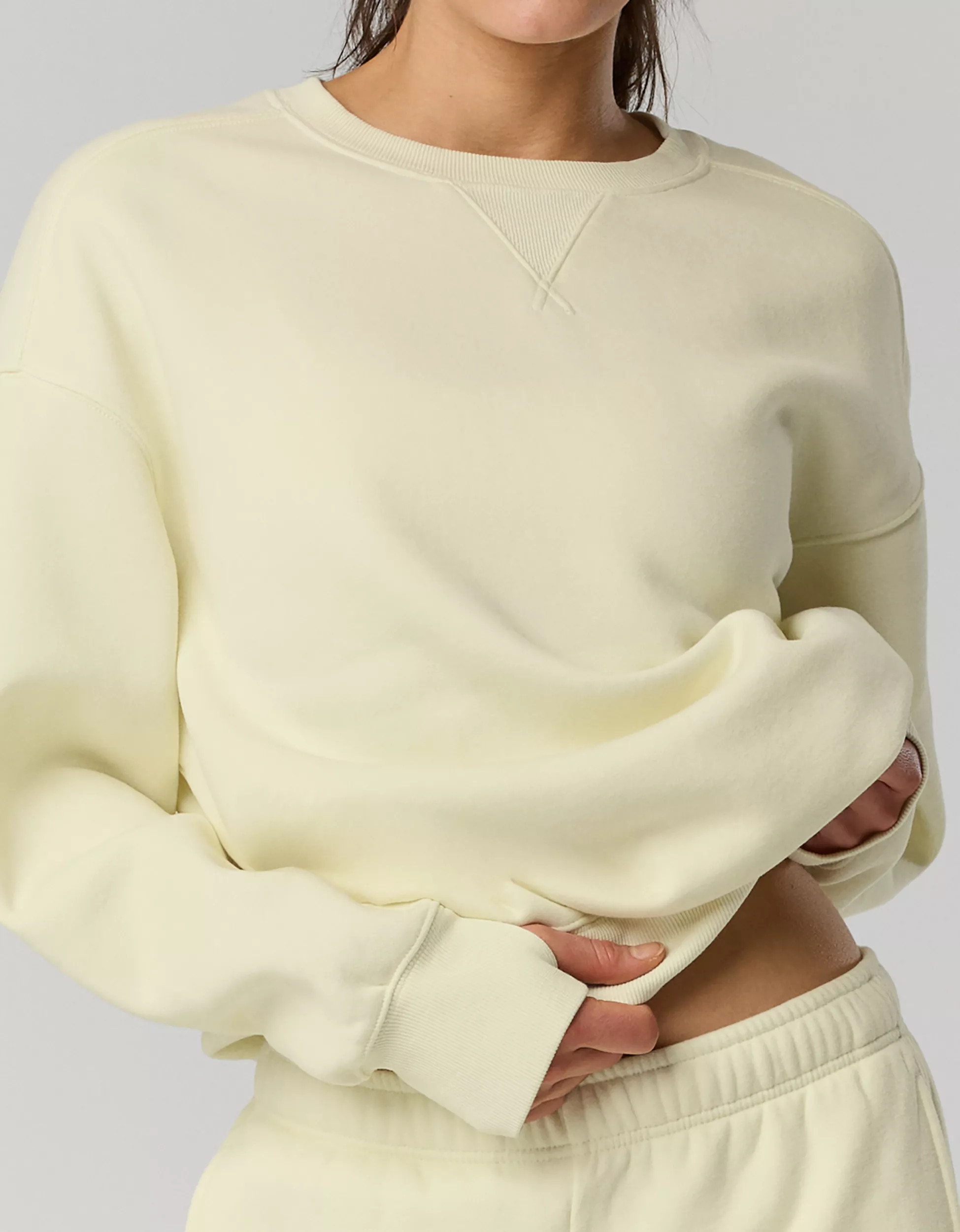 OFFLINE By Aerie Cloud Fleece Oversized Crewneck Sweatshirt | Aerie