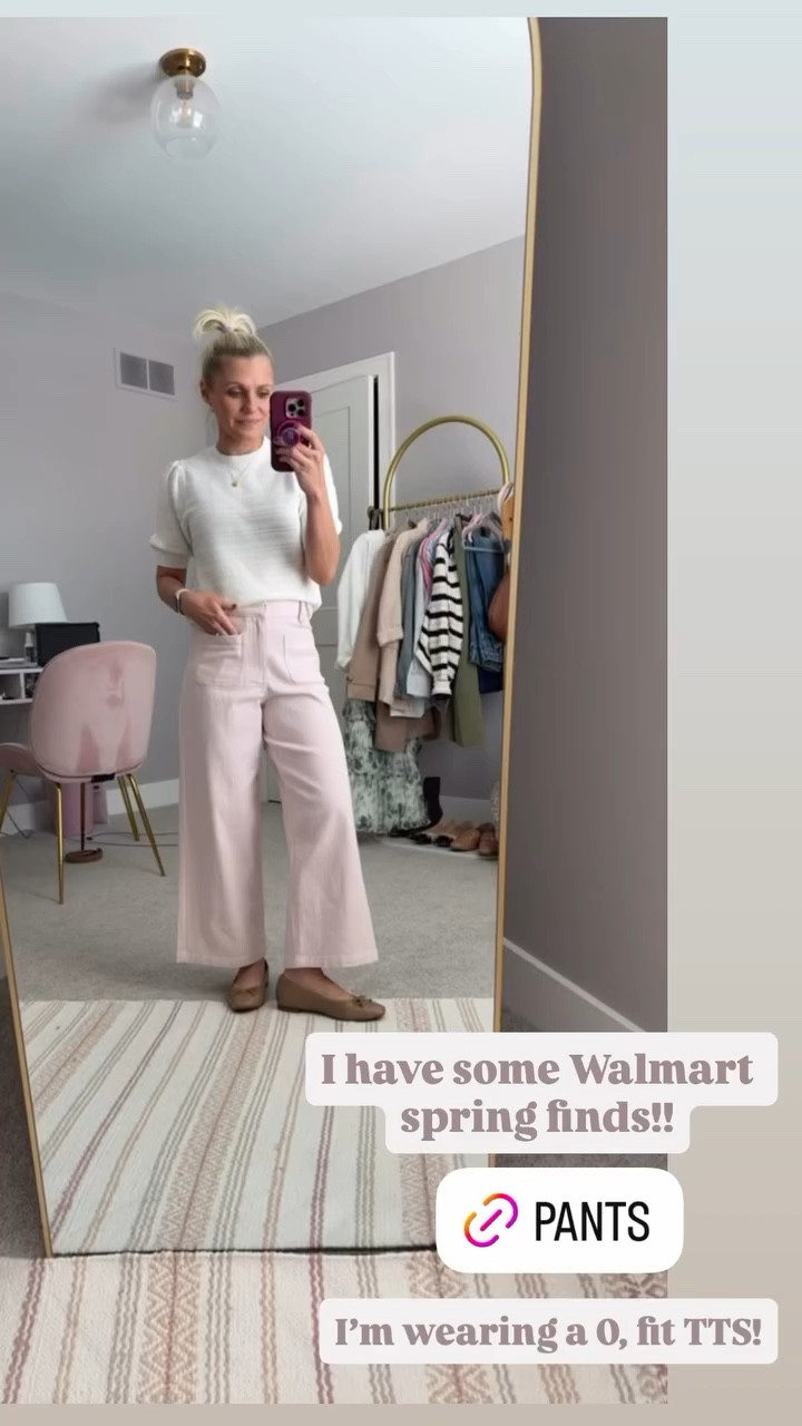 I have some Walmart spring finds!! I’m wearing a 0 in the pants, they fit TTS! The top is an xsmall! 

#LTKOver40 #LTKSeasonal #LTKPetite