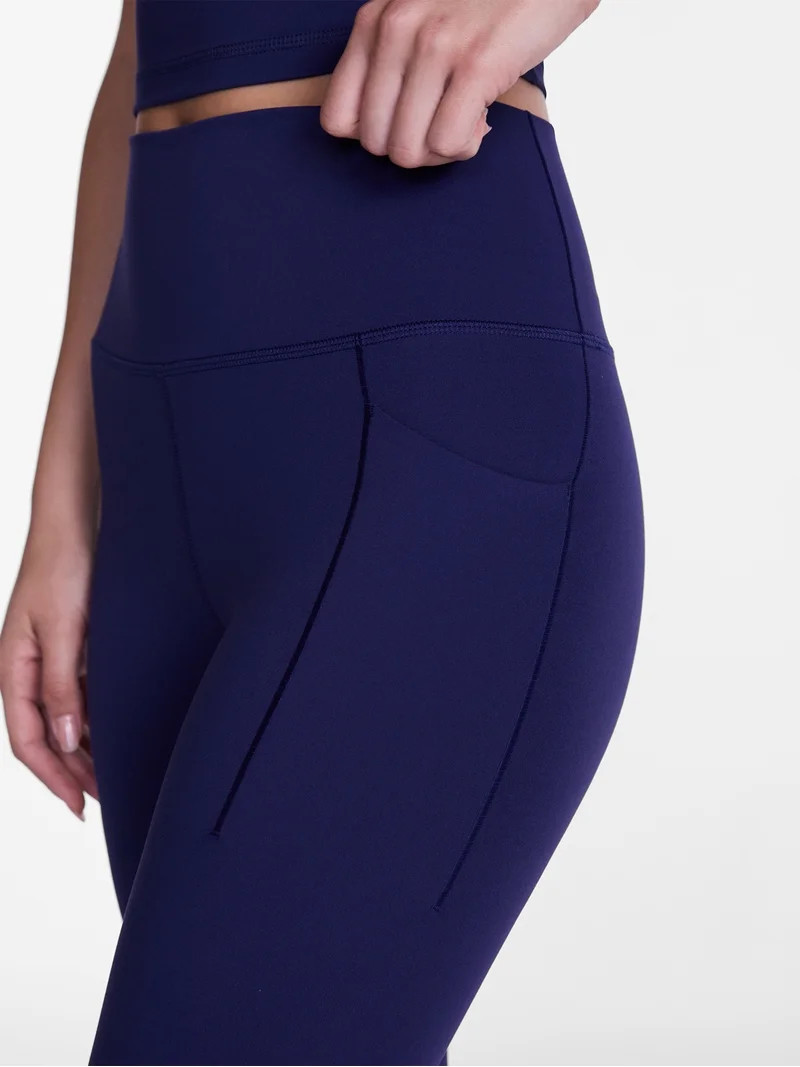 Avia Women's and Women's Plus SoftSculpt High Rise Leggings with Pockets, Full Length, Sizes XS-4... | Walmart (US)