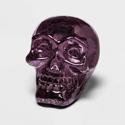 Small Purple Mercury Glass Halloween Skull - Hyde & EEK! Boutique™ | Target