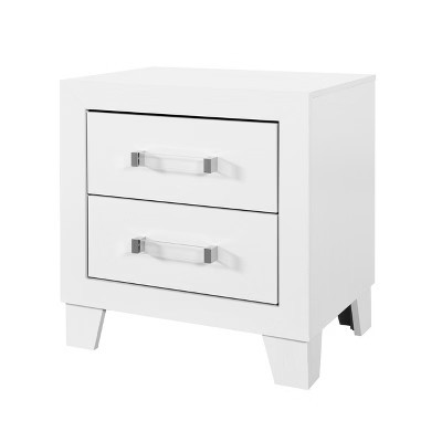 CAVINAS Dresser with 2 Drawer,Modern Dressers & Chest of Drawers with Acrylic Handles for Bedroom,Living Room,Entryway,White | Target