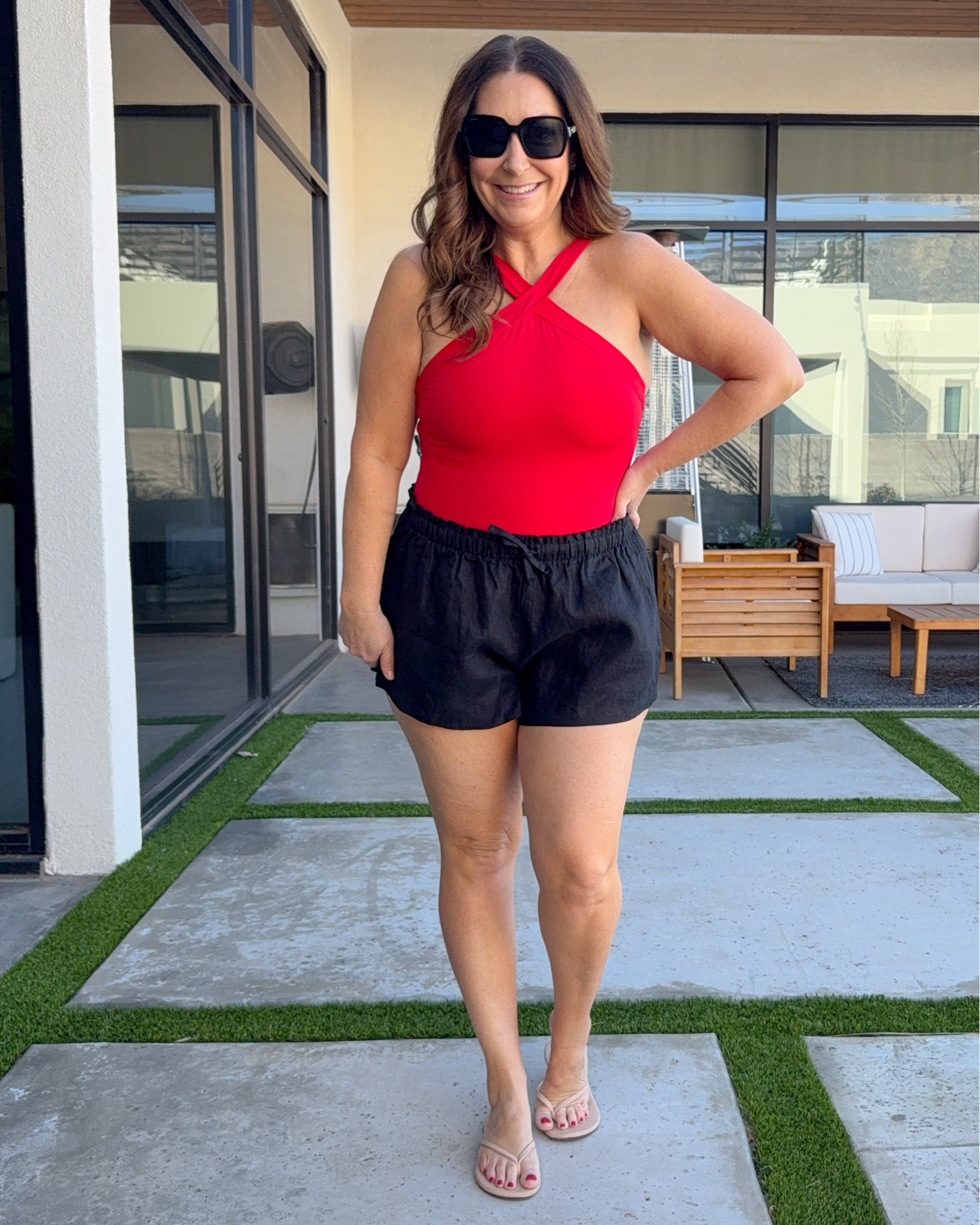 @Spanx just dropped their new Swim line perfect for warm weather getaways 🌊✈️🏝 The swimsuits have SPANXsmooth™ which give a 360-degree smoothing, UPF 50+ sun protection and chlorine resistant fabric with just enough stretch! 

I’m wearing a large in all swimsuits but if in-between size up. Get 15% off + free shipping on your first order with code RYANNEXSPANX #SpanxPartner 

 

#LTKSeasonal #LTKMidsize #LTKTravel