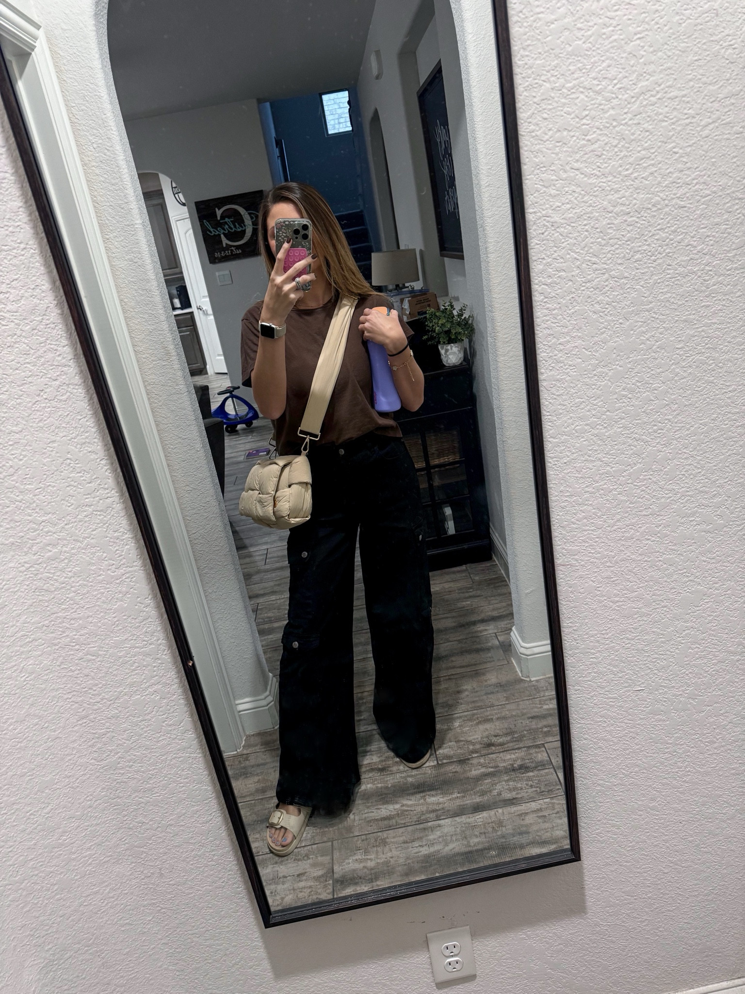 This is the perfect outfit for a rainy day. I’m loving these pants from Walmart- they’re so fun!! I’m 5’7” and these pants are long enough for me too! Yay! I’m in a size small pant (4-6), large top for a little baggier fit. 

#LTKFallSale #LTKStyleTip #LTKWorkwear