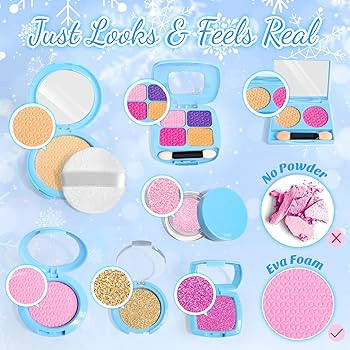 INNOCHEER Pretend Makeup for Toddlers, Toy Play Makeup Set for Kids 3-5, Toddler Makeup Kit Prete... | Amazon (US)