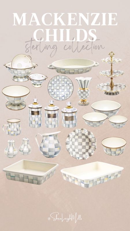 Mackenzie Childs Sterling Check Collection 😍 

#homegifts #handpainted #kitchengifts #nashvillehomestyle #sterling #mackenziechilds 

#LTKhome #LTKparties #LTKGiftGuide