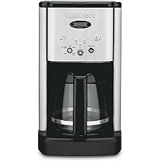 Cuisinart DCC-1200P1 Brew Central 12-Cup Programmable Coffeemaker Coffee Maker, Carafe, Brushed C... | Amazon (US)