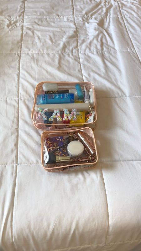 What I’m packing in my toiletries bag for 2 weeks in Europe! Linked my travel toiletries bags and the monogrammed patches I used!

#LTKtravel #LTKSeasonal #LTKstyletip